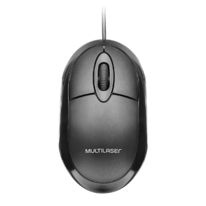 Mouse Com Fio USB 1200dpi Classic Box Óptico Full Black MO300 - Multilaser