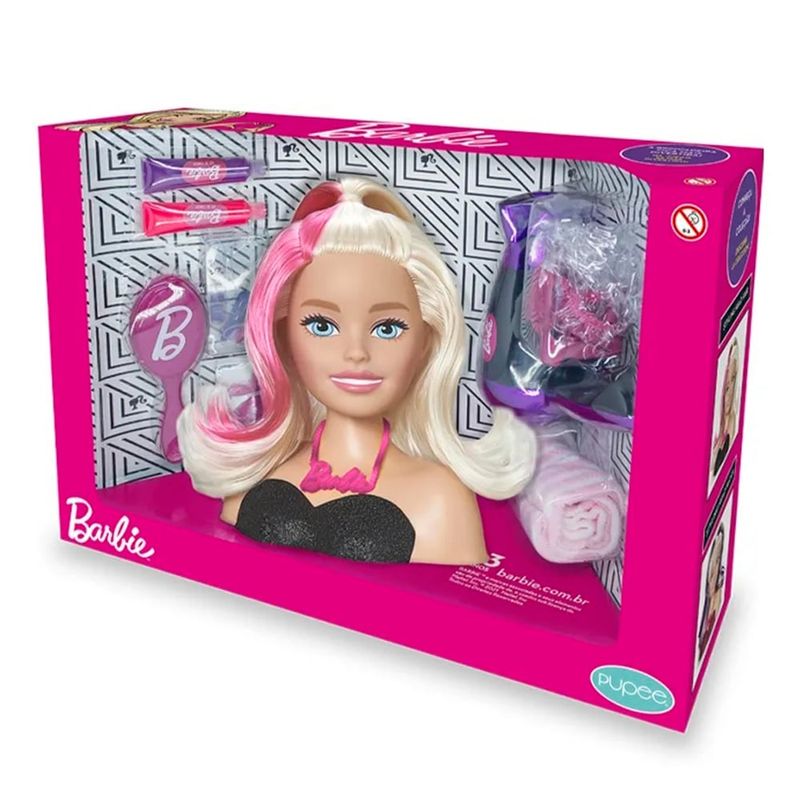 Boneca Barbie Styling Head Hair Busto Barbie Acessórios E maquiagem Mattel  - Ri Happy