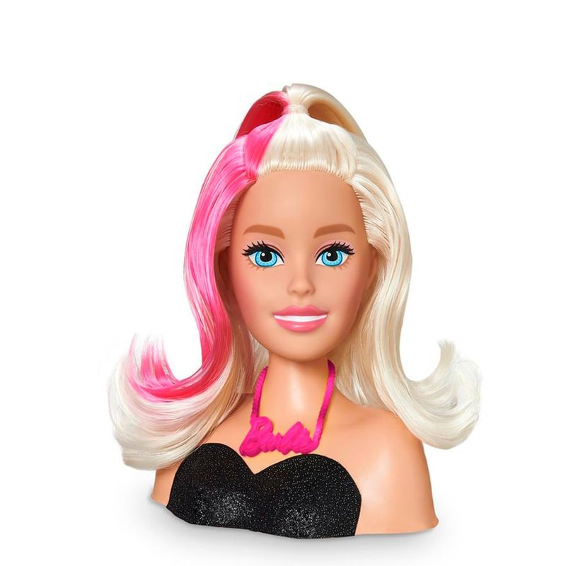 Kit Busto De Boneca Barbie Hair Styling Mais Maquiagem Pupee no Shoptime