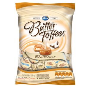 Bala Butter Toffees Coco 100g 8108561 - Arcor