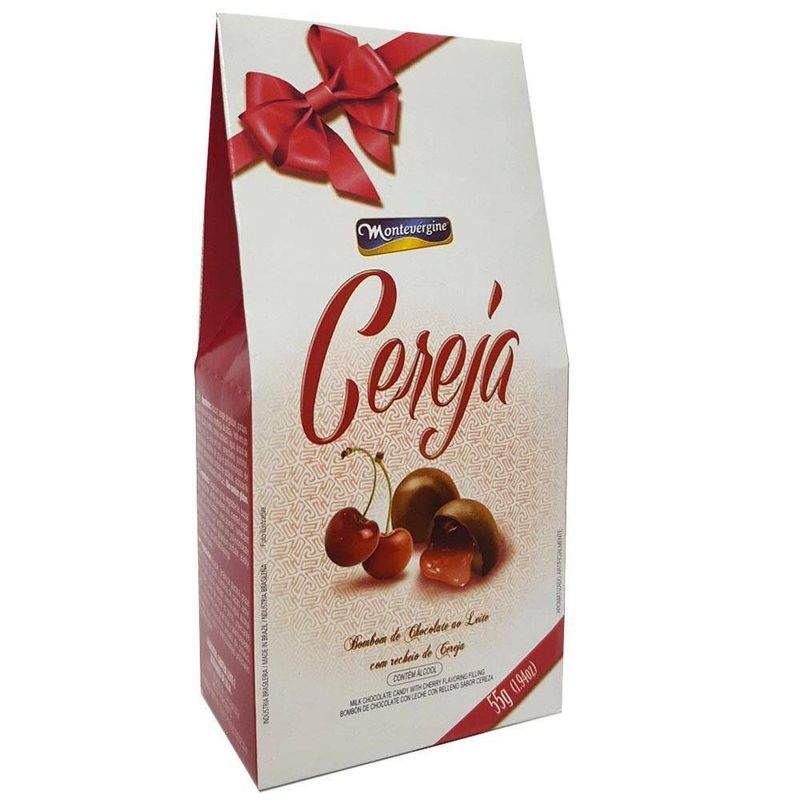 Bombom Com Licor E Cerejas Picadas 55g 1909 / 2051 - Montevergine
