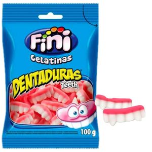 Bala Gelatina Dentadura 100g 6501 - Fini