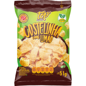 Salgadinho de Trigo Sabor Costelinha Com Limão 51g 101 - Top Snack
