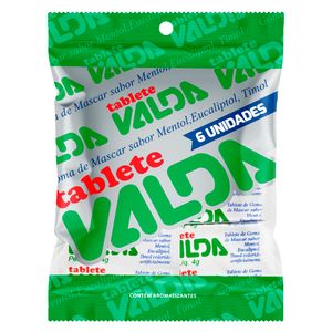 Goma de Mascar Classic Mentol E Eucalipto 6 Tabletes 24g 7444 - Valda