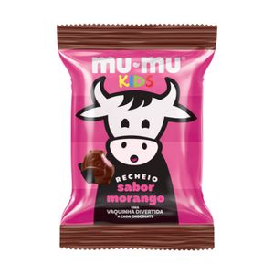 Chocolate Mumu Kids Recheio Morango 15,6g 2201001809 - Neugebauer