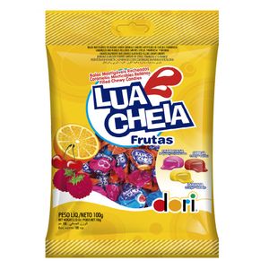 Bala Lua Cheia Recheada Frutas 100g 9012052 - Dori Alimentos