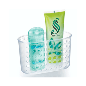 Porta Shampoo Acrílico Cristal com Ventosas 19x12cm - Arthi