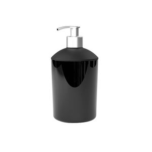 Porta Sabonete Liquido Mettalic One Preto 500ml - Utility