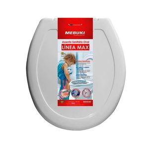 Assento Sanitário Básico Branco - Mebuki
