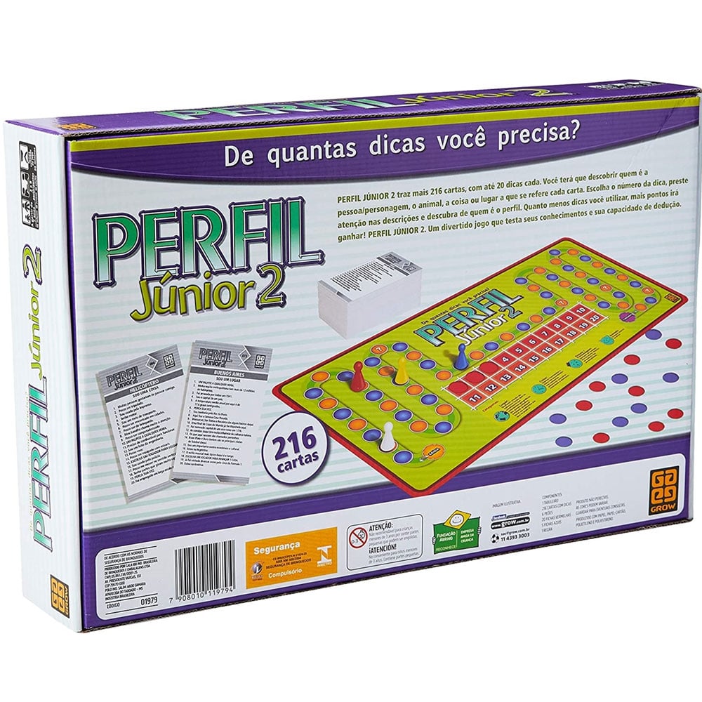 Jogo perfil - Loja Grow