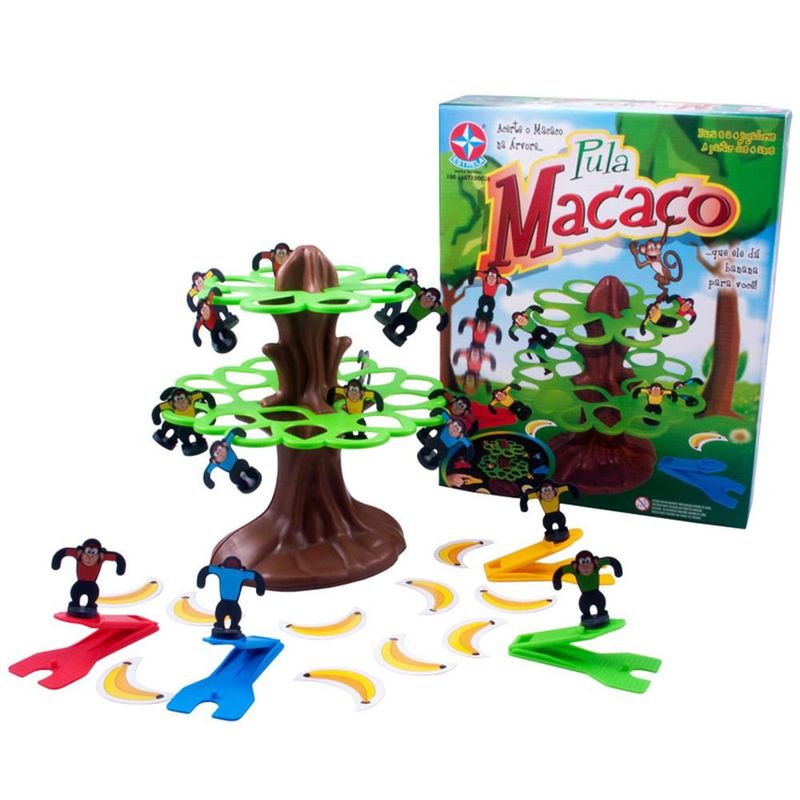 Jogo Pula Macaco - Estrela - Loja de Brinquedos - Pulo do Gato em