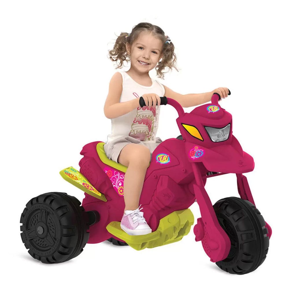 Mini Moto Elétrica Infantil 6V Lambreta Bandeirante 2904 Turquesa