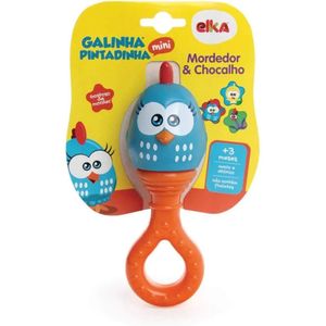 Mordedor e Chocalho Galinha Pintadinha Mini - Elka
