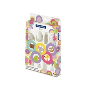 Jogo Talher Aço Inox para Crianca 4 Peças - Tramontina