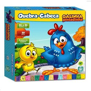 Quebra-Cabeça Galinha Pintadinha com 30 Peças - Nig