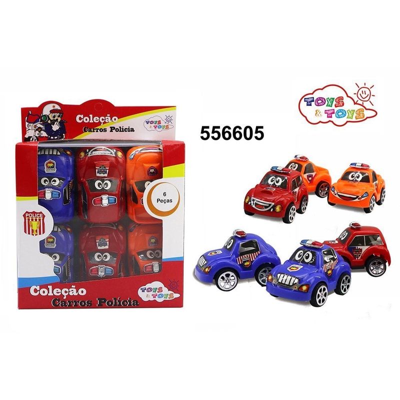 Mini_Carros_Policia_06_Peças_-_Toys&Toys
