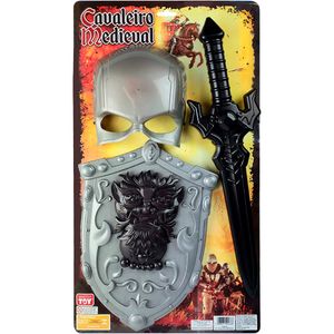 Kit Heroi Medieval 3 Peças - Toymaster