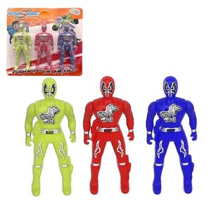 Kit Bonecos Ranger Hero Squad 3 Peças - Wellmix
