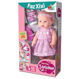 Boneca Sapekinha Faz Xixi - Milk Brinquedos