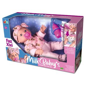 Boneca Baby's Faz Xixi - Milk Brinquedos