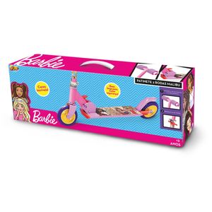 Patinete Barbie 2 Rodas Rosa - Fun