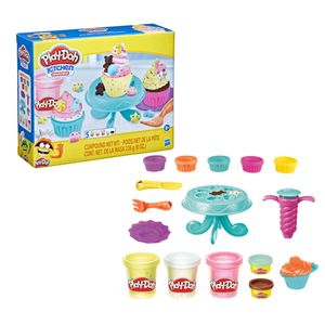 Massinha de Modelar Play Doh Confetti Cupcakes Playset - Hasbro