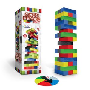 Jogo Caiu Perdeu Pró Plástico Colorido 45 Peças - Pais & Filhos