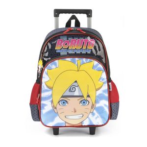 Mochila de Rodinha Infantil Boruto 2 Preto - Luxcel