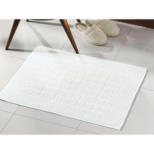 Toalha Piso Royal II Felpuda Lisa Branca 45x70cm - Dohler