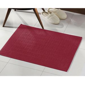 Toalha Piso Royal II Felpuda Lisa Cereja 45x70cm - Dohler