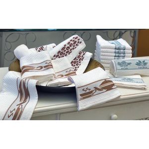 Pano Copa Jacquard Gourmet Barrado Estampas Sortidas 48x70cm - Lmpeter
