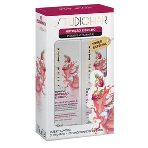 Kit Shampoo E Condicionador Studio Hair Nutrição E Brilho 250ml - Muriel
