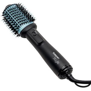 Escova Secadora Modeladora E Volumizadora Oval Style Preta E Azul 127v - Taiff