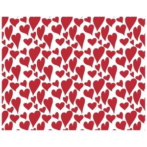 Lugar Americano Vermelho Coração 33x45cm - Nsw Decor