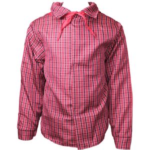 Fantasia Festa Junina Camisa Xadrez 100 % Poliéster Tamanho M Vermelha E Azul - Regina Festas