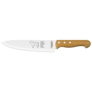Faca Para Churrasco 8" Inox Cabo de Madeira - Tramontina