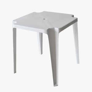 Mesa Octógono Cabo Com Braço Plástico Branca - Plastex