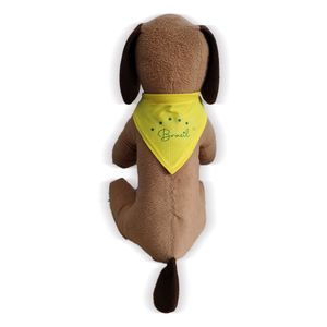Bandana Pet Brasil Tamanho G Amarela E Verde - Sleep Easy