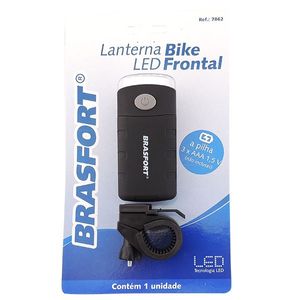 Lanterna Led Bike Frontal 3 Pilhas AAA Não Incluso - Brasfort
