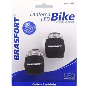 Lanterna Led Bike Kit com 2 Baterias - Brasfort