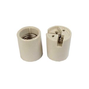 Receptáculo de Porcelana 4a Plástico Branco 250v - Ilumi