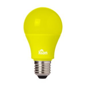 Lâmpada Led Bulbo A 9w Anti Insetos Amarela Bivolt E27 - Kian