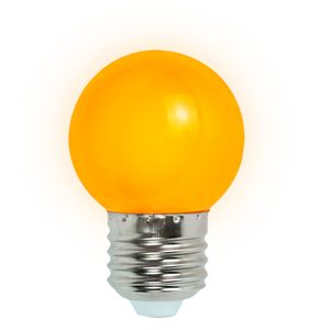 Lâmpada Led Bolinha E27 1-3w Vidro Laranja Bivolt - Kian