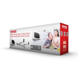 Suporte Forno Microondas Preto - Brasforma