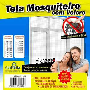 Tela Mosqueteiro com Velcro 125x165cm - Vida Pratika