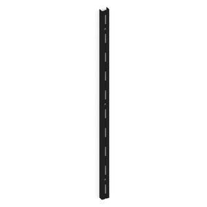Trilho Simples Encaixe Preto 1m - Brasforma