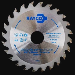 Serra de Videa 7.1/4" X 20mm 24 Dentes - Rayco