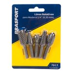 Jogo_Limas_Rotativas_Para_Madeira_1/4"_5_Peças_-_Brasfort