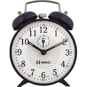 Relógio Despertador Mecanico Cor Azul - Herweg