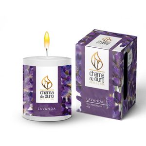 Vela Perfumada Lavanda 60g - Chama de Ouro